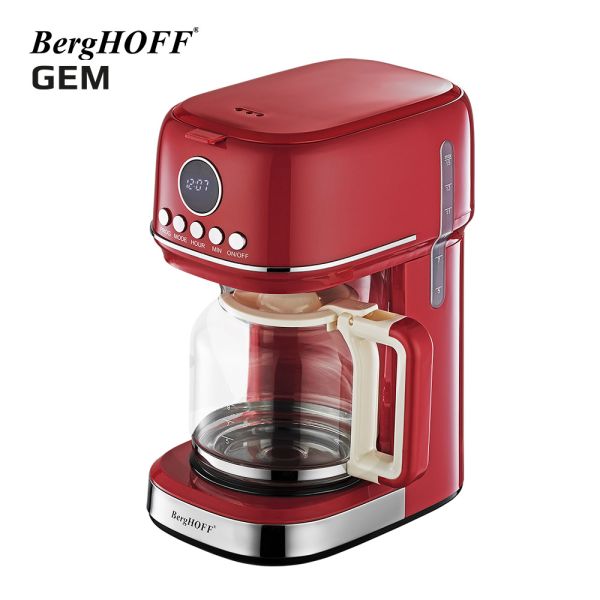 BERGHOFF - BergHOFF Gem Retro Kırmızı Filtre kahve ve ekmek kızartma makinesi seti (1)