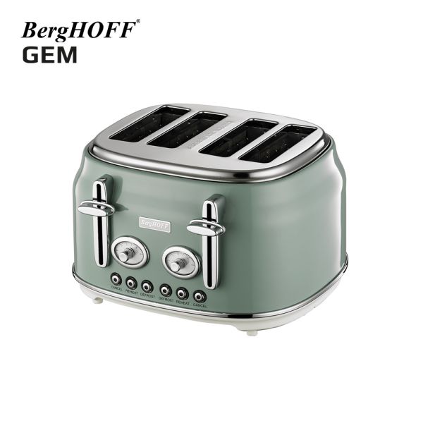 BERGHOFF - BergHOFF Gem Retro Mint Kettle kahve ve 4 Lü ekmek kızartma makinesi seti (1)