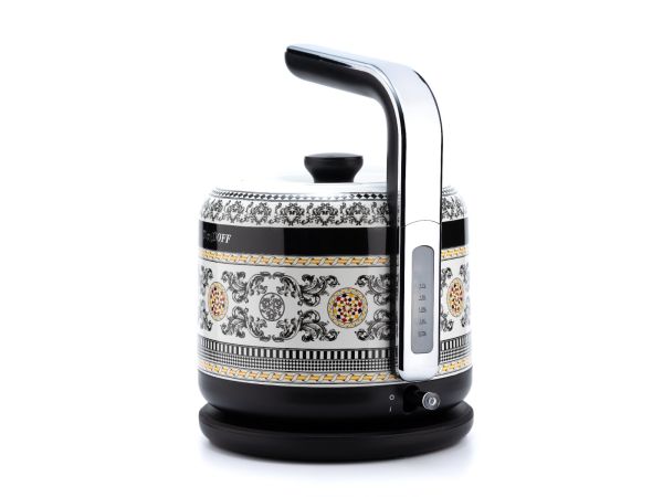 BERGHOFF - BergHOFF GEM ROYAL Margery 1.7 Litre Siyah Sarı Desenli Su Isıtıcısı (1)