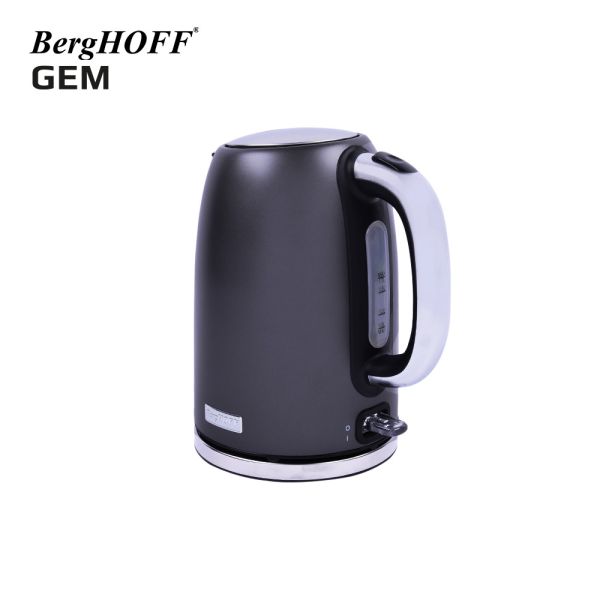 BERGHOFF - BergHOFF GEM TITAN 1.7 Litre Parlak Füme Su Isıtıcısı (1)