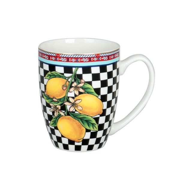  - Luckyart Odessa Desenli Bone China Porselen 2 li Kupa Seti 350 ml (1)