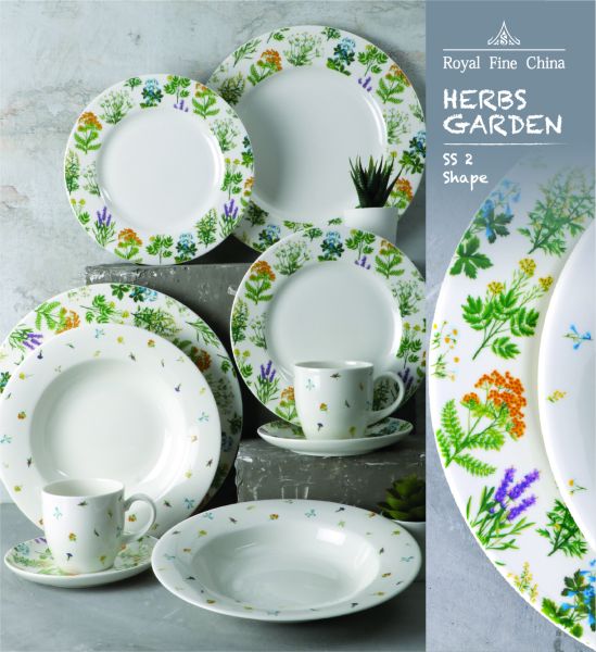  - Royal Canterbury Herbs Garden 70 Parça Yemek Takımı (1)